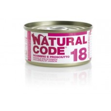 Natural Code 18 sgombro e prosciutto 85gr